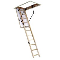 Дървена сгъваема стълба OMAN TERMO 1,2x0,7 m