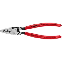 Клещи кербовъчни KNIPEX за изолирани накрайници, 180 mm