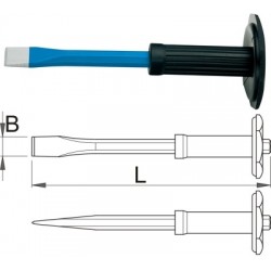 Секач плосък с предпазител UNIOR 660-6АHS - 250 mm