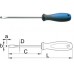 Отвертка плоска UNIOR TBI-605TBI 3 mm