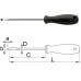 Отвертка плоска UNIOR CR 605 1.2x6.5 mm, 250 mm