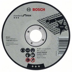 Карбофлексов диск BOSCH за метал Ф125х1.6х22.23 standard